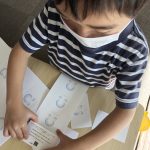 末っ子くんがショップカード作成を手伝ってくれました