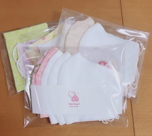 布マスク、喜んで貰えました