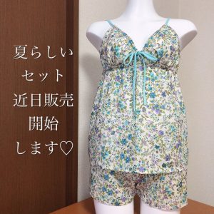 夏に向けて、涼しげなセットを作りました