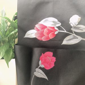 先日の「名古屋帯のお花」教えていただきました！